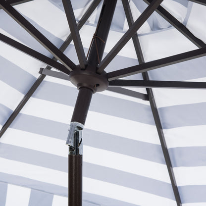 Parasol rond de 3,35 m (11 pieds) de la ligne de mode Outdoor Sidse de SAFAVIEH