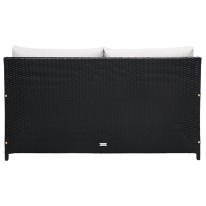SAFAVIEH Taniyah, méridienne en osier d'extérieur avec coussins et oreillers - 135L x 71P x 157H (cm)