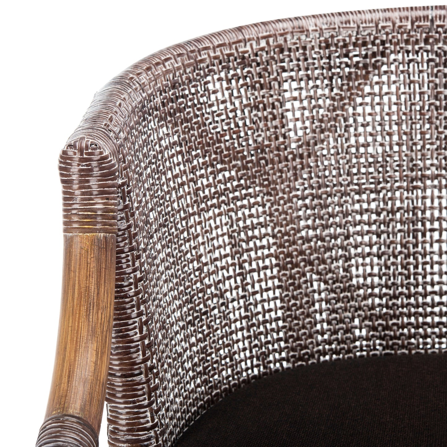 Tabouret de bar en rotin SAFAVIEH Virona de 76 cm (30 pouces) - 56,6 L x 52,1 P x 99,1 H - 56,6Lx52,1Px99,1H