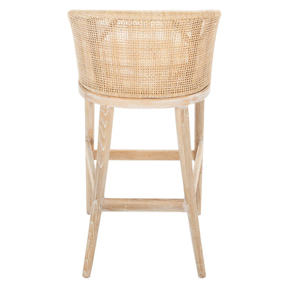 Tabouret de bar en rotin SAFAVIEH Virona de 76 cm (30 pouces) - 56,6 L x 52,1 P x 99,1 H - 56,6Lx52,1Px99,1H