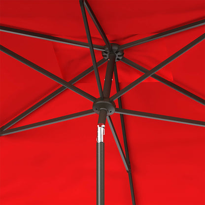 Parasol rectangulaire d'extérieur Zariah de SAFAVIEH, 6'x10', avec liseré