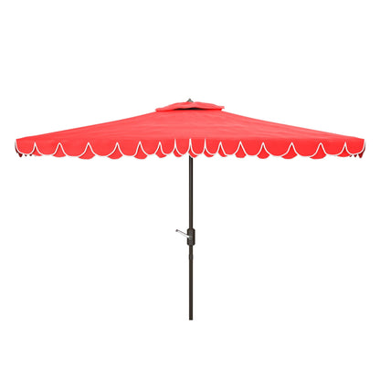 Parasol rectangulaire d'extérieur Zariah de SAFAVIEH, 6'x10', avec liseré