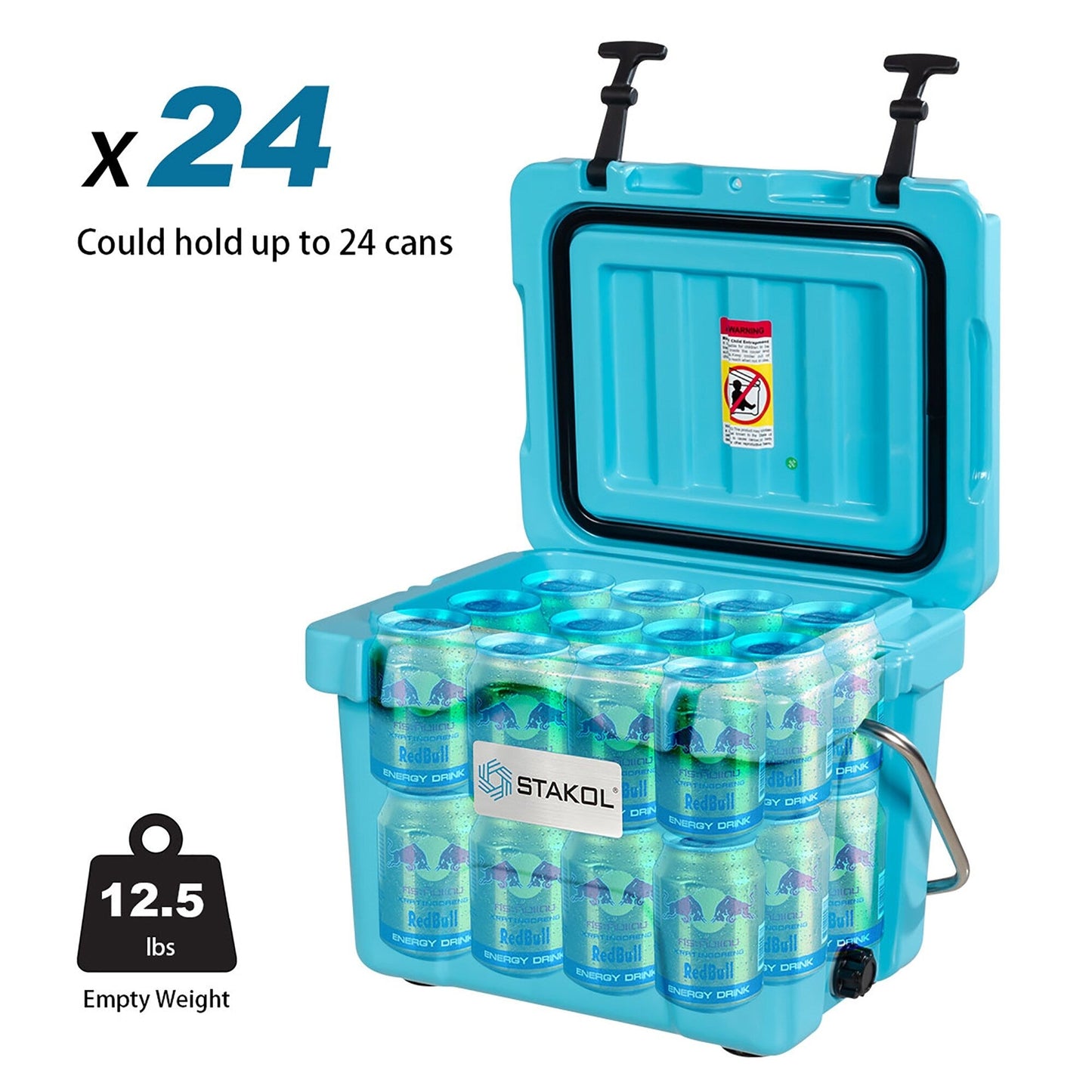 SKTAKOL Glacière isotherme portable 16 quarts, étanche, 24 boîtes de glace - Voir les détails
