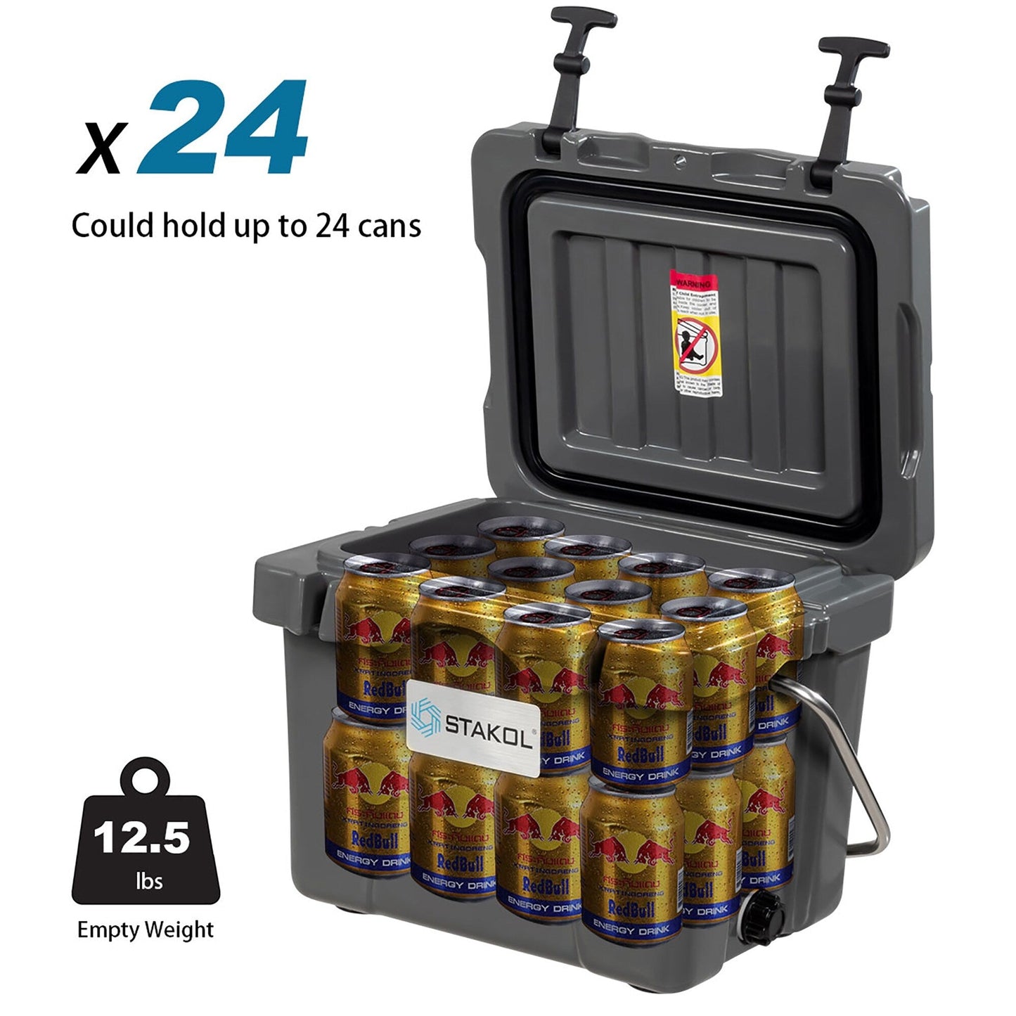 SKTAKOL Glacière isotherme portable 16 quarts, étanche, 24 boîtes de glace - Voir les détails