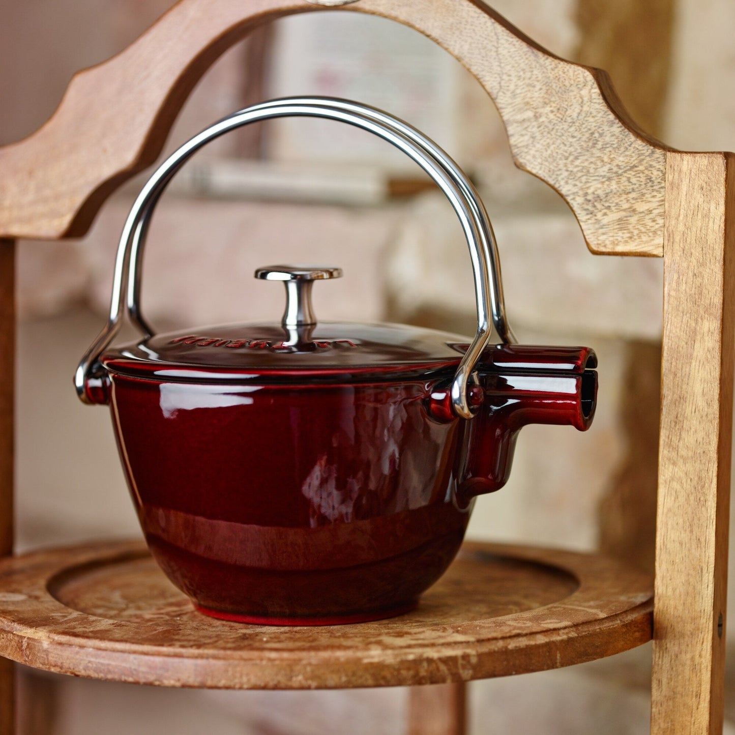 Bouilloire ronde en fonte STAUB, 1 quart