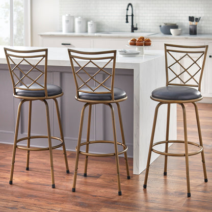 Tabourets pivotants réglables en hauteur Alyssa de Simple Living (lot de 3)