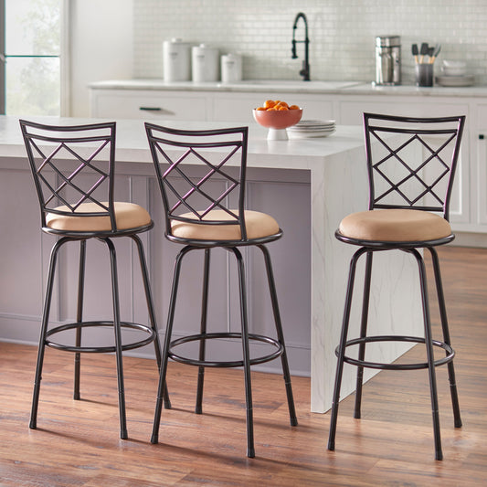 Tabourets pivotants réglables en hauteur Alyssa de Simple Living (lot de 3)