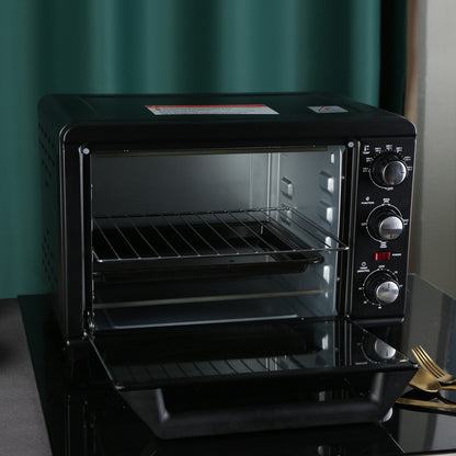 Four à griller simple avec une capacité de 20 litres, four à griller compact pour comptoir, facile à utiliser avec minuterie et réglages pour griller, cuire et rôtir.