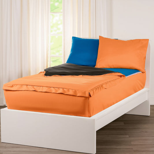 Ensemble de literie à fermeture éclair Siscovers Orange Bunkie Deluxe