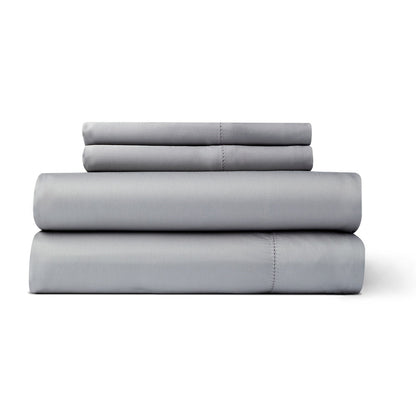 Jeu de draps en rayonne de bambou, couleur unie, respirant, avec poches profondes.