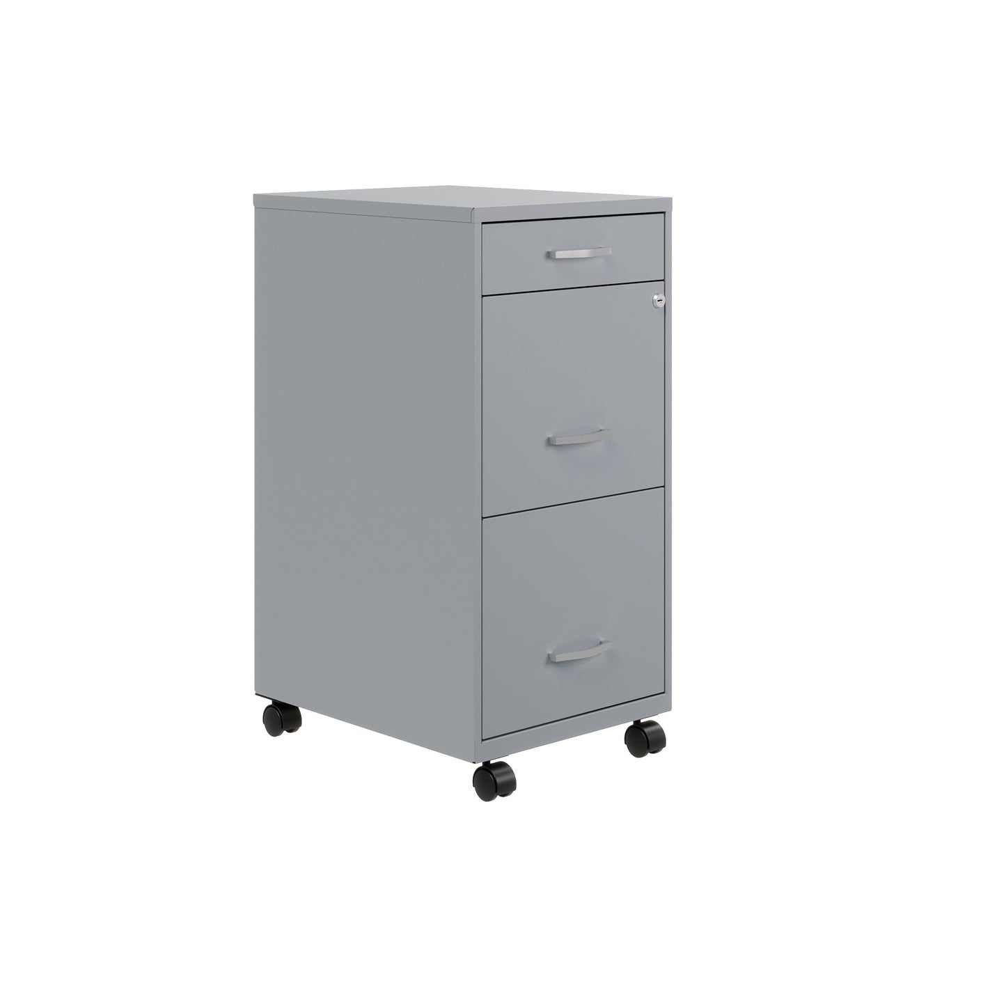 Armoire à dossiers métallique à 3 tiroirs, profondeur de 18 pouces, de Space Solutions
