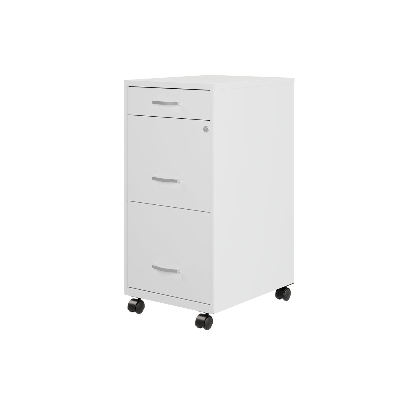Armoire à dossiers métallique à 3 tiroirs, profondeur de 18 pouces, de Space Solutions