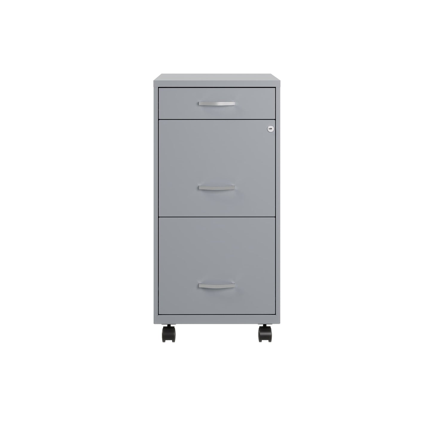 Armoire à dossiers métallique à 3 tiroirs, profondeur de 18 pouces, de Space Solutions