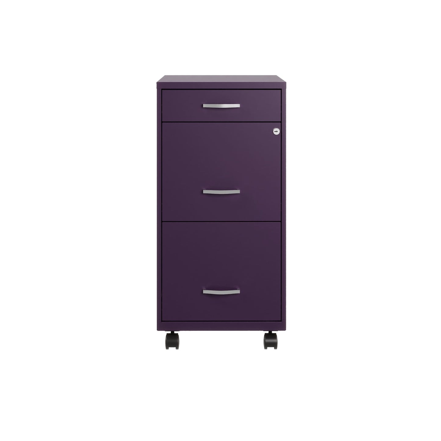 Armoire à dossiers métallique à 3 tiroirs, profondeur de 18 pouces, de Space Solutions