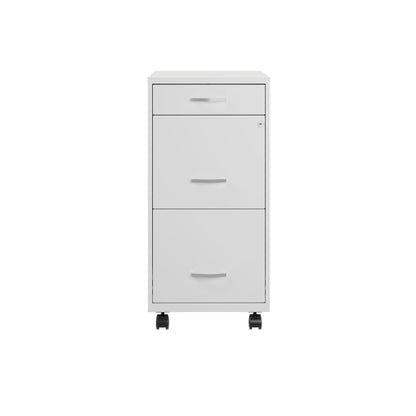 Armoire à dossiers métallique à 3 tiroirs, profondeur de 18 pouces, de Space Solutions