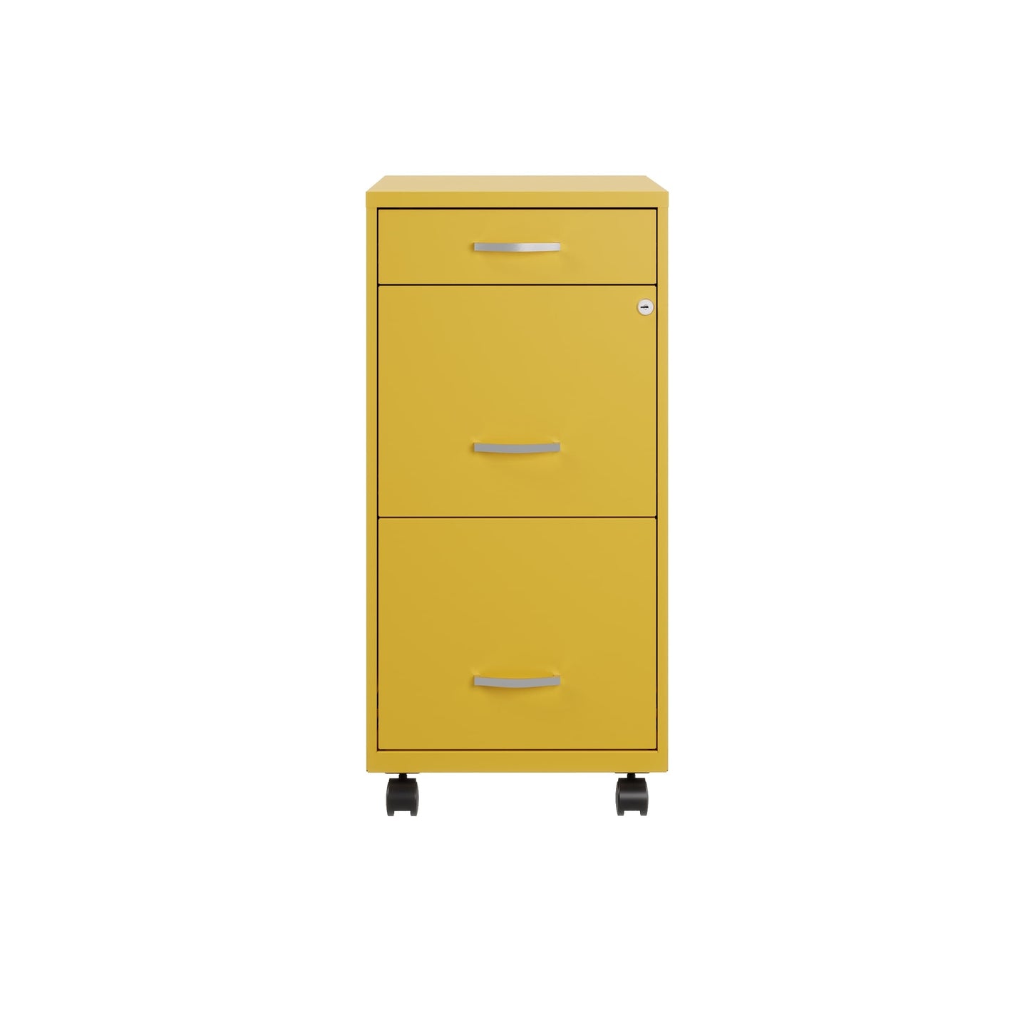 Armoire à dossiers métallique à 3 tiroirs, profondeur de 18 pouces, de Space Solutions