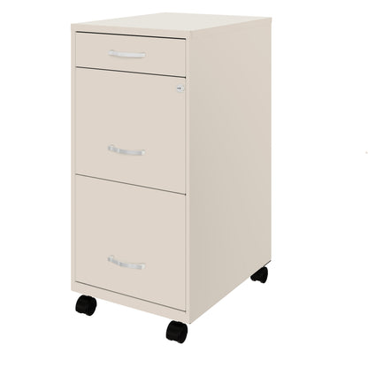 Armoire à dossiers métallique à 3 tiroirs, profondeur de 18 pouces, de Space Solutions