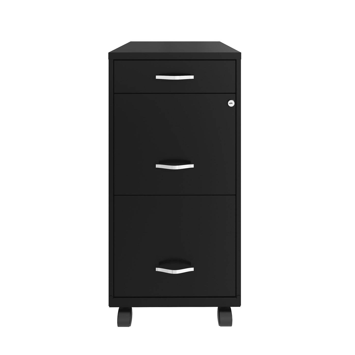 Armoire à dossiers métallique à 3 tiroirs, profondeur de 18 pouces, de Space Solutions