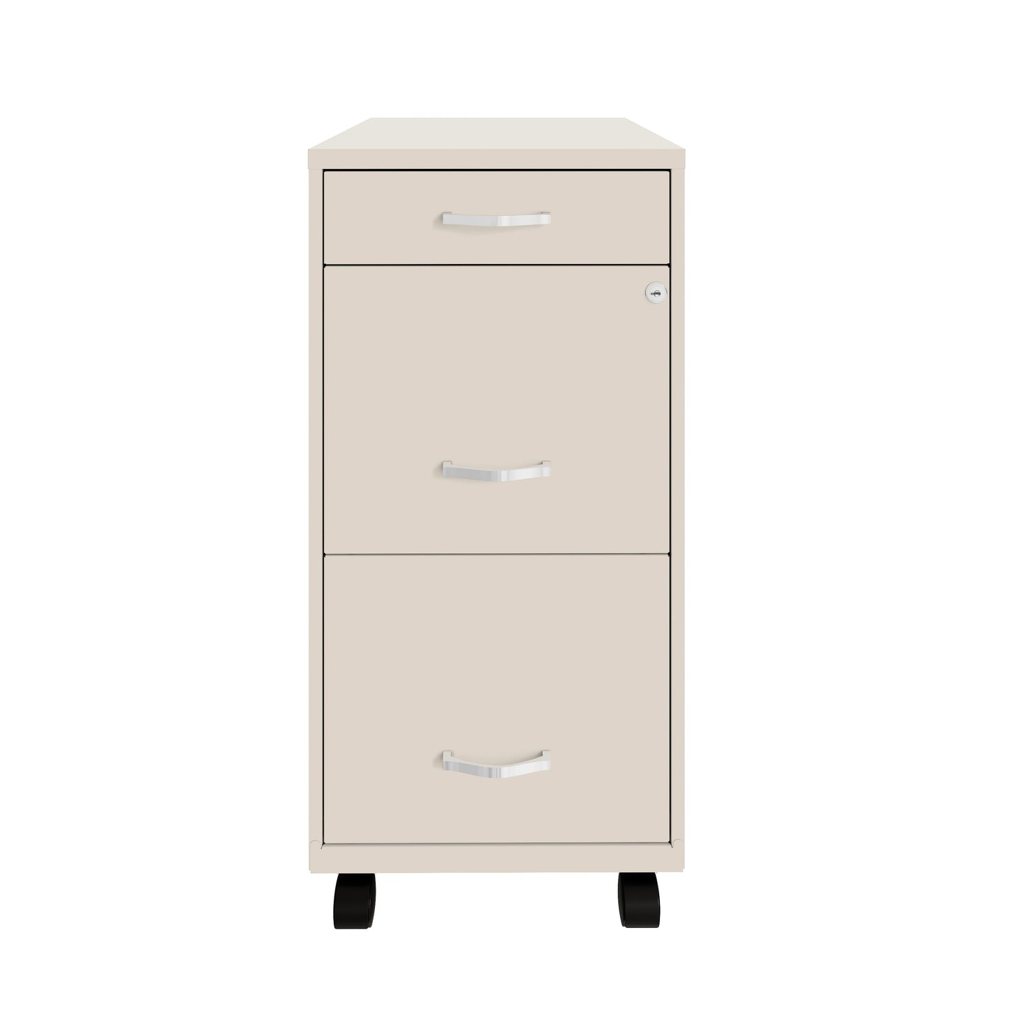 Armoire à dossiers métallique à 3 tiroirs, profondeur de 18 pouces, de Space Solutions