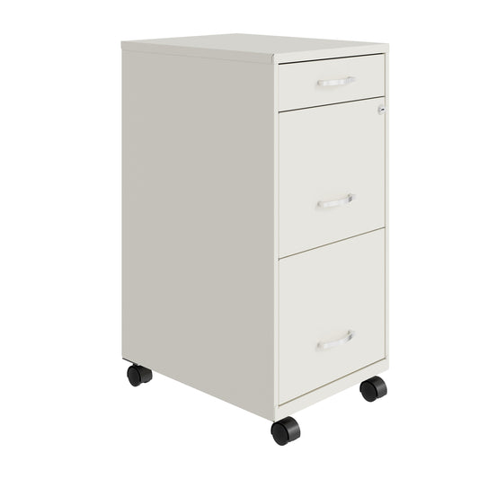 Armoire à dossiers métallique à 3 tiroirs, profondeur de 18 pouces, de Space Solutions