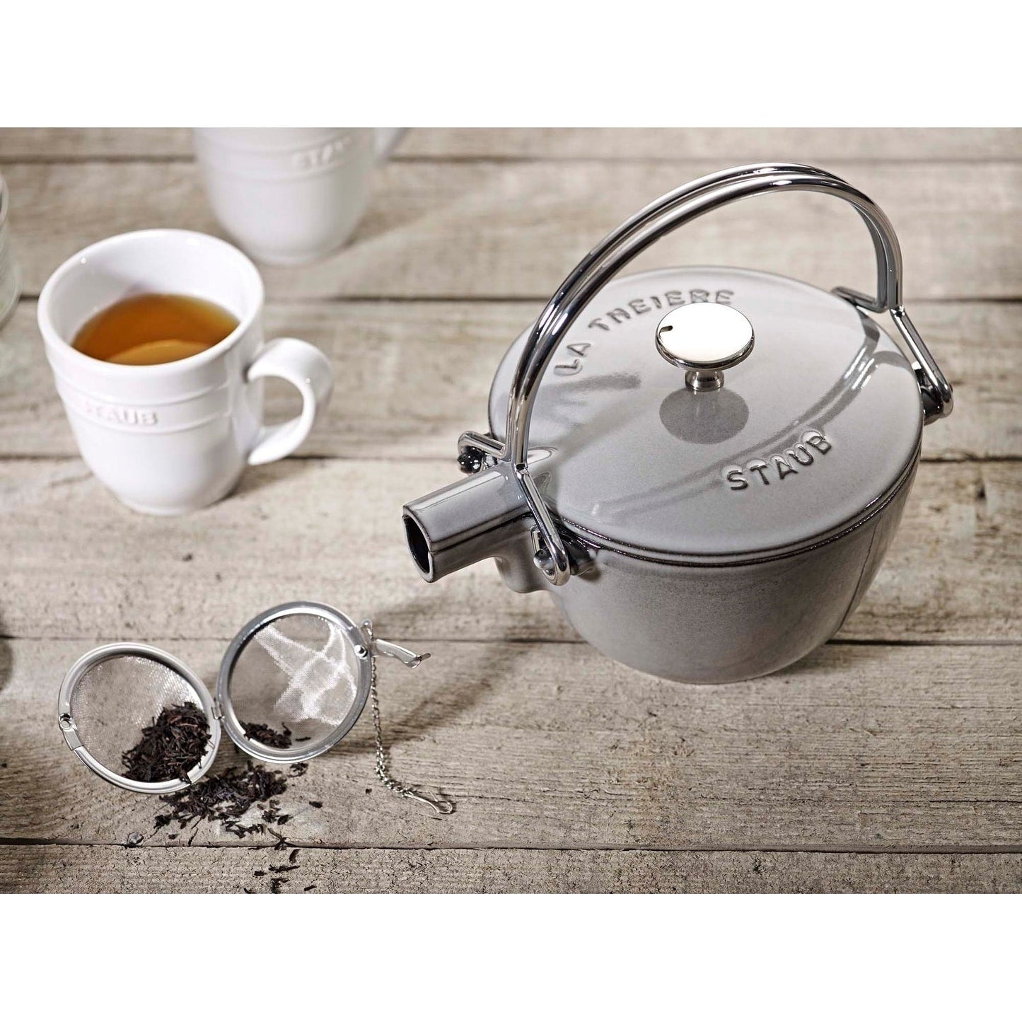 Bouilloire ronde en fonte STAUB, 1 quart