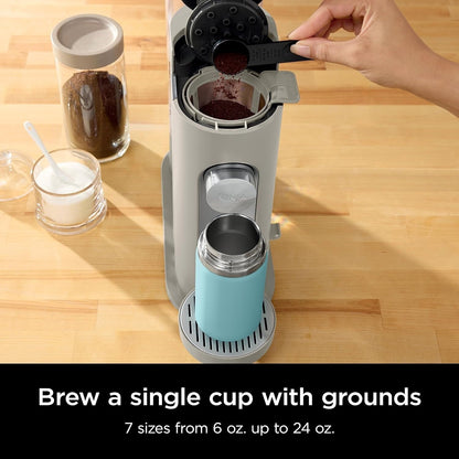Machine à café individuelle Stone, compatible K-Cup, réservoir de 56 oz, préparation de café moulu, café glacé