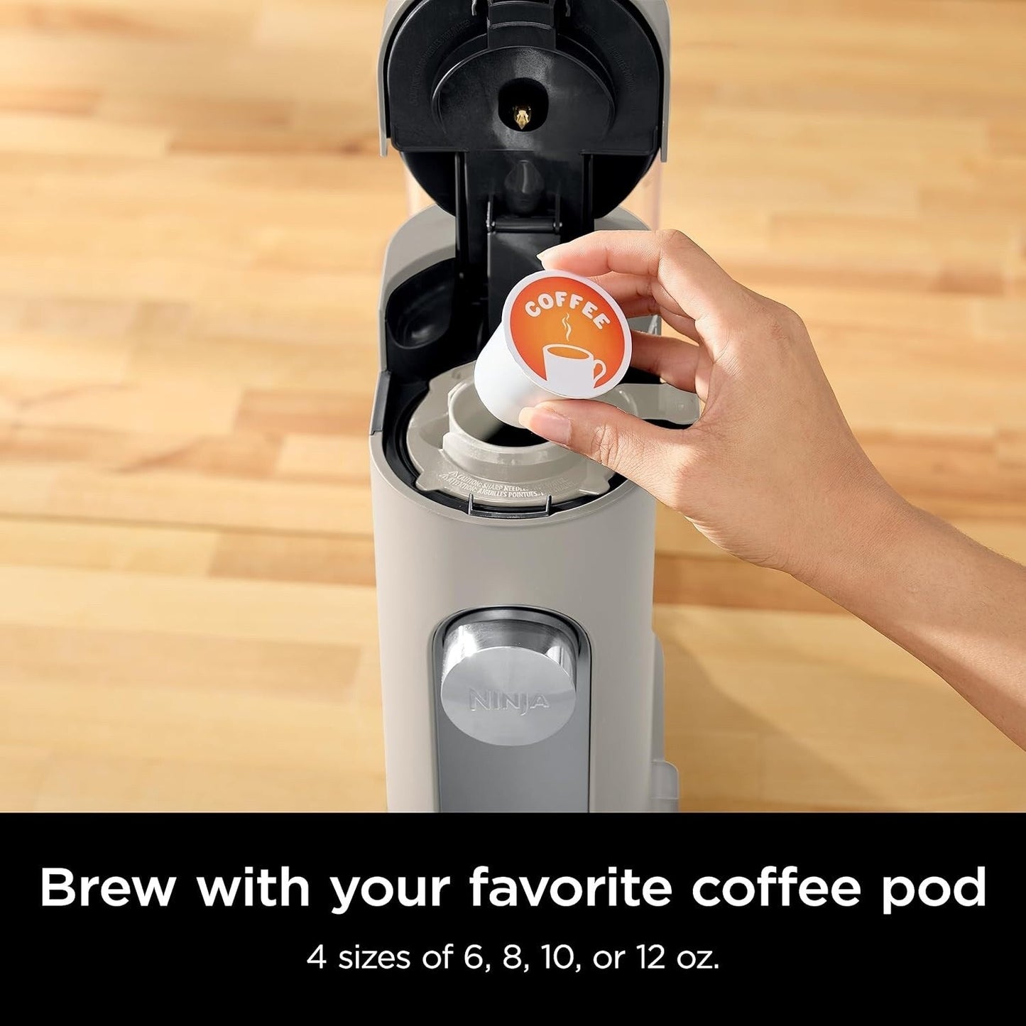 Machine à café individuelle Stone, compatible K-Cup, réservoir de 56 oz, préparation de café moulu, café glacé