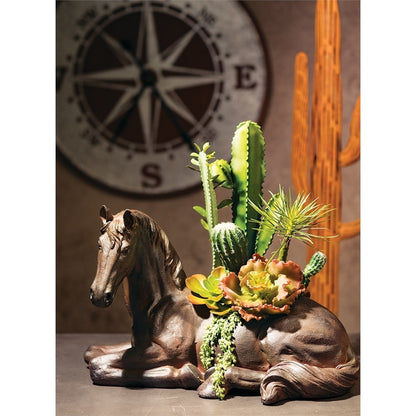 Vase Cheval de Sullivan 16H Bronze - 24L x 14l x 16H