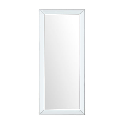 Grand miroir à perles pleine longueur - Miroir pleine taille surdimensionné, à poser ou à accrocher au mur