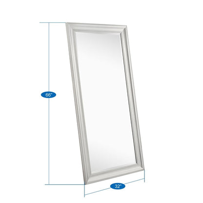 Grand miroir à perles pleine longueur - Miroir pleine taille surdimensionné, à poser ou à accrocher au mur