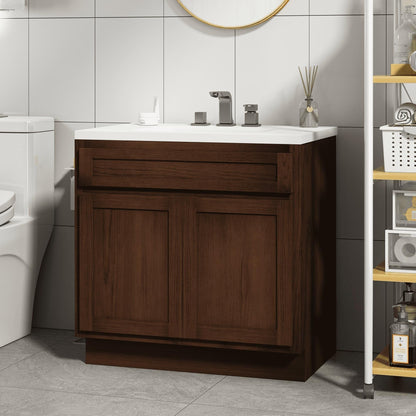 Meuble-lavabo de salle de bain Art Vanity à 36 pouces avec lavabo simple.