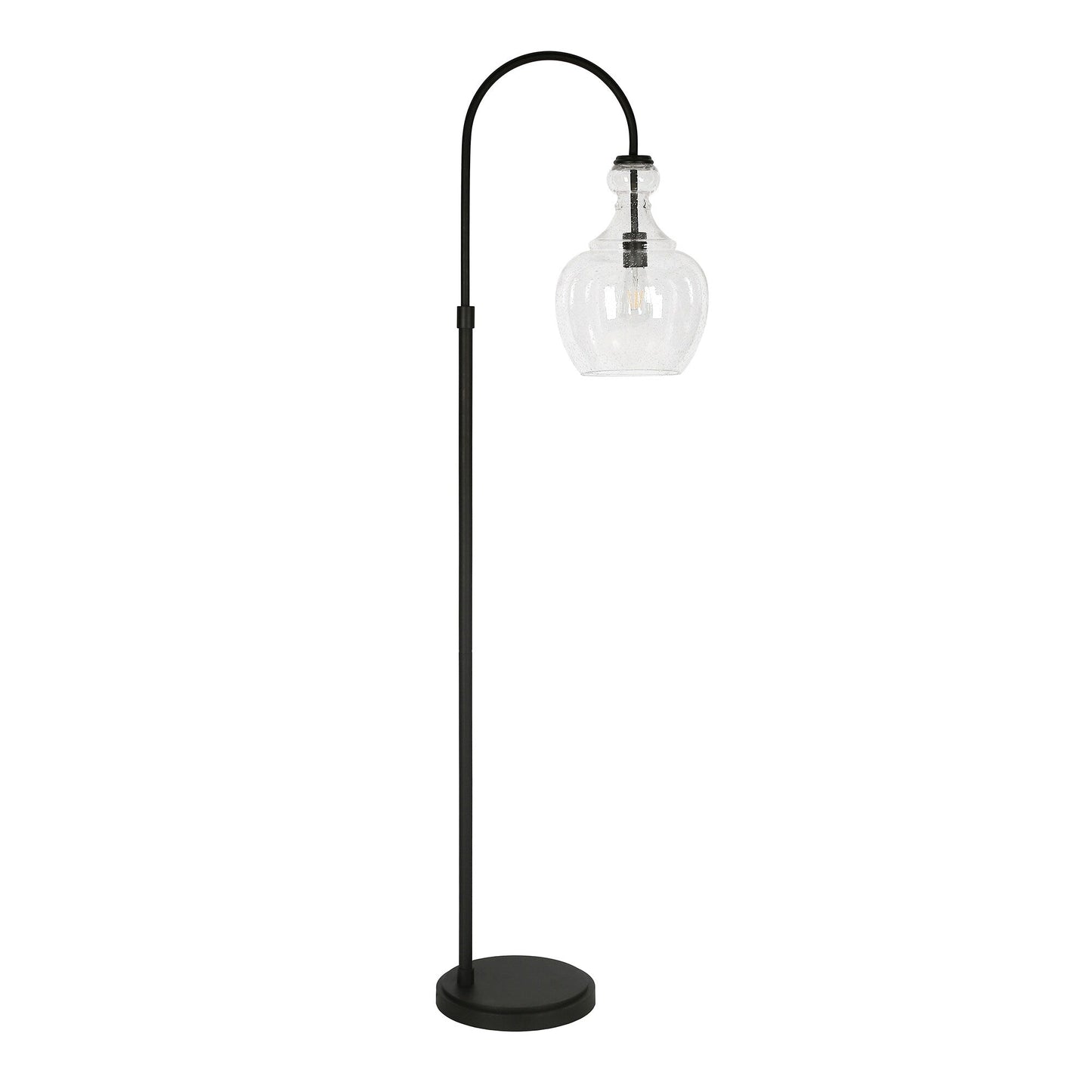Lampe de sol à arc Verona avec abat-jour en verre
