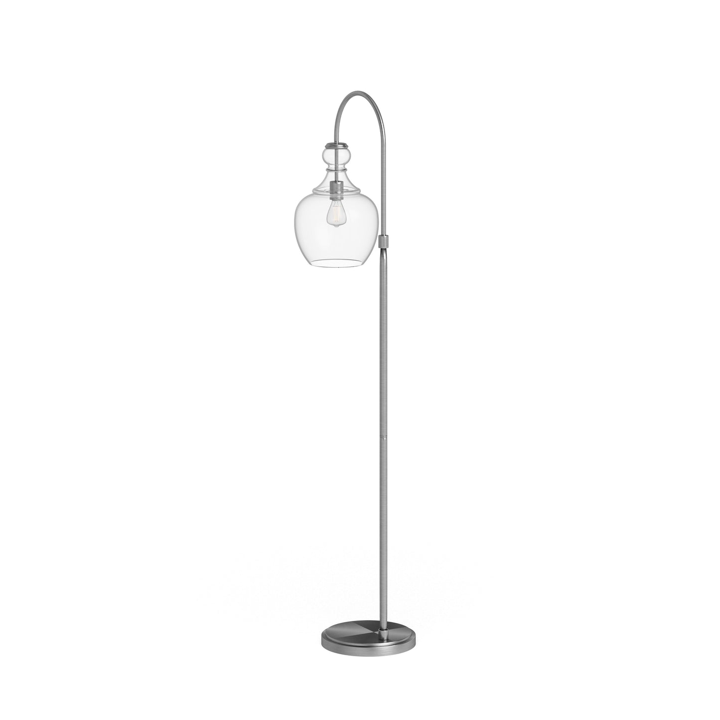 Lampe de sol à arc Verona avec abat-jour en verre