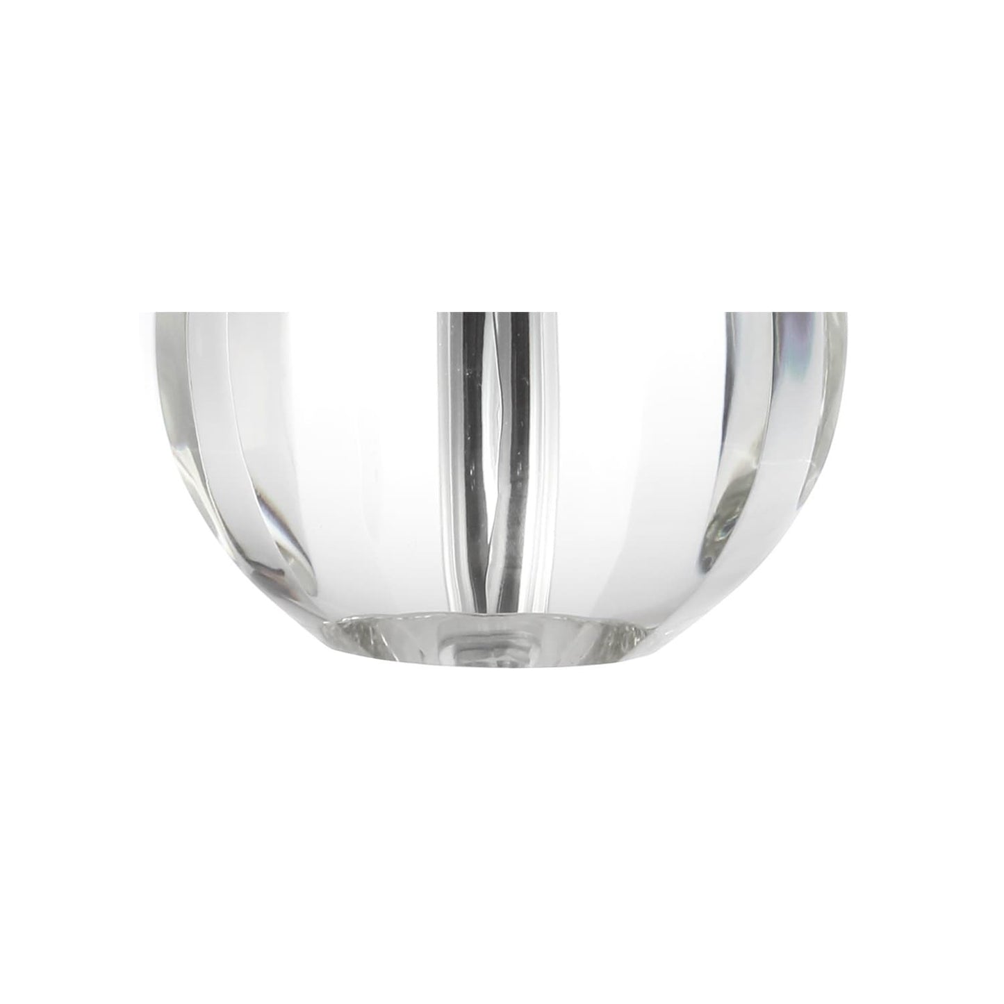 Lampe de table LED Goddard 16 à boule de cristal/métal, par JONATHAN Y