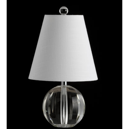 Lampe de table LED Goddard 16 à boule de cristal/métal, par JONATHAN Y