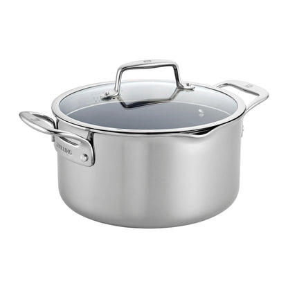 Pochette de cuisson ZWILLING Clad CFX en acier inoxydable et céramique antiadhésive de 6 quarts