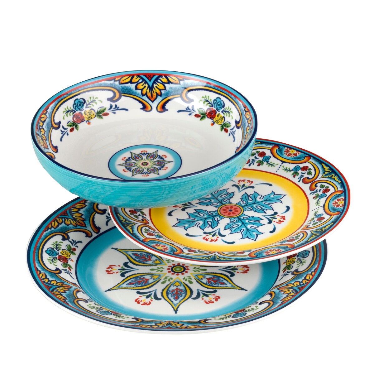 Euro Ceramica Zanzibar 12 Piece / 24 Piece Stoneware Dinnerware Set