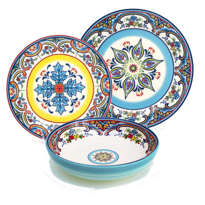 Euro Ceramica Zanzibar 12 Piece / 24 Piece Stoneware Dinnerware Set